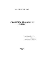 Filosofija: tradicija ir kūryba 9 puslapis