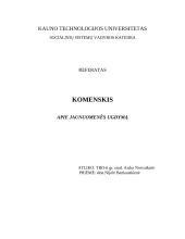 Komenskis apie jaunuomenės ugdymą 18 puslapis