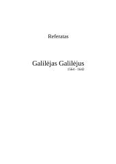 Galilėjas Galilėjus 1 puslapis