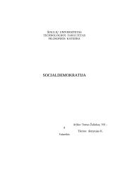 Idėjinė socialdemokratų doktrina