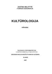 Kultūra – kultūrologijos pažinimo ir tyrimo objektas 5 puslapis