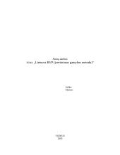 Lietuvos BVP įvertinimas gamybos metodu