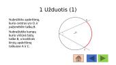 Įbrėžtinių kampų užduotys 3 puslapis