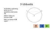 Įbrėžtinių kampų užduotys 8 puslapis