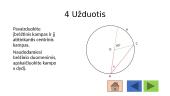 Įbrėžtinių kampų užduotys 9 puslapis