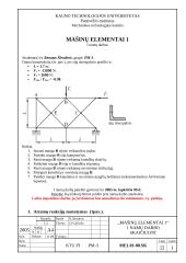 Mašinų elementai - sijų skerspjūvis