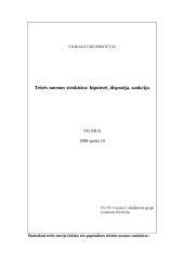 Teisės normos struktūra: hipotezė, dispozija ir sankcija  1 puslapis