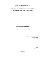 Derybos organizacijos viduje