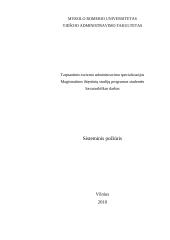 Sisteminio požiūrio samprata vadyboje 1 puslapis