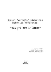 Kas yra AIDS ir ŽIV?
