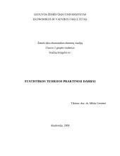Statistikos teorijos praktika
