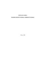 Teisinis pozityvizmas. Normatyvizmas