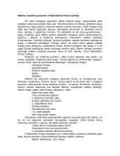 Nakties vaizdinių prasmės V. Mykolaičio-Putino lyrikoje