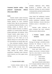 Visuotinės kokybės vadybos medžiaga atsiskaitymui