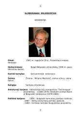 Slobodanas Miloševičius. Balkanų konfliktas 2 puslapis