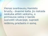 V. Šekspyro ,,Hamletas" 4 puslapis