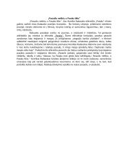 „Pasauliu netikiu, o Pasaka tikiu“