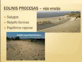 Paviršių keičiantys dabarties geologiniai procesai 11 puslapis