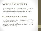 Kintamieji. Priskyrimo sakinys 5 puslapis