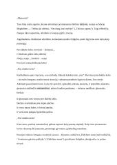 Literatūros programinių autorių konspektai 18 puslapis