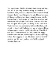 D. Defoe "The Adventures of Robinson Crusoe" 2 puslapis