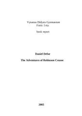 D. Defoe "The Adventures of Robinson Crusoe" 4 puslapis