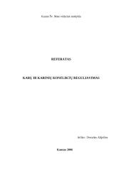 Karų ir karinių konfliktų reguliavimas