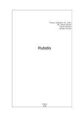 Rubidžio savybės