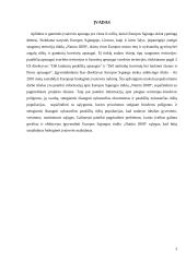 "Natura" 2000 tikslai ir svarba Europos Sąjungos (ES) saugomų teritorijų sistemoje 3 puslapis
