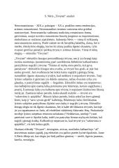 S. Nėris „Tėvynei“ analizė