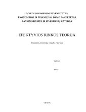 Efektyvios rinkos teorija
