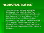 Neoromantizmas lietuvių literatūroje 8 puslapis