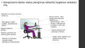 Kompiuterio darbo vietos įrengimas laikantis higienos reikalavimų 3 puslapis