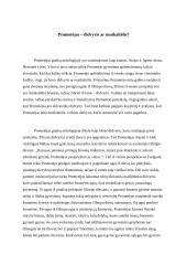 Prometėjas – didvyris ar nusikaltėlis