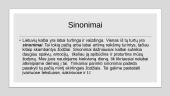 Sinonimai atlieka svarbų vaidmenį kalboje 2 puslapis