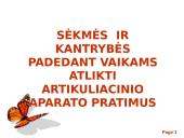 Artikuliacinio aparato pratimai 10 puslapis