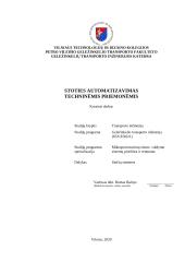 Stoties automatizavimas techninemis priemonemis