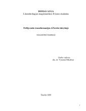 Orfėjo mito transformacijos J. Fowles kūryboje