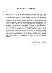 Choosing your future profession