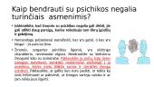 Bendravimas su psichikos negalią turinčiais asmenimis 8 puslapis