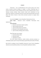 Narkomanijos prevencijos teisinio reglamentavimo situacija Lietuvoje 3 puslapis