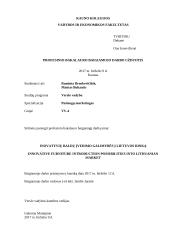 Inovatyvių baldų įvedimo galimybės į Lietuvos rinką 3 puslapis