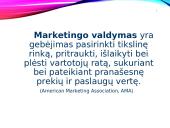 Marketingo planavimas bei valdymas 10 puslapis