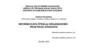 Informacijos išteklių organizavimo praktikos ataskaita 16 puslapis