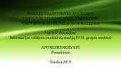 Antreprenerystės procesas 20 puslapis