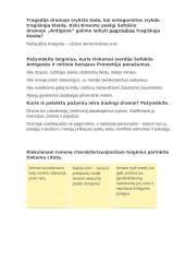 Sofoklio drama „Antigonė“: nuo literatūrologijos sąvokų iki laisvo ir kritiško žmogaus laikysenos 3 puslapis