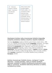 Sofoklio drama „Antigonė“: nuo literatūrologijos sąvokų iki laisvo ir kritiško žmogaus laikysenos 8 puslapis