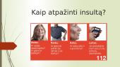 Insulto požymiai ir pirmosios pagalbos veiksmai 3 puslapis