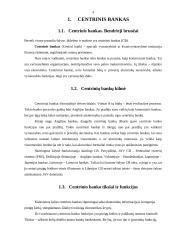 Lietuvos centrinio banko paskirtis ir veikla 4 puslapis