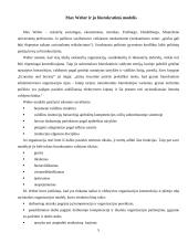 Max Weber biurokratizmo teorijos principai ir jų pasireiškimo ypatumai Lietuvos organizacijose 5 puslapis